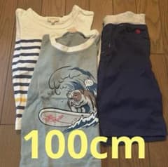 男の子100cm半袖2枚・ハーフパンツまとめ売り