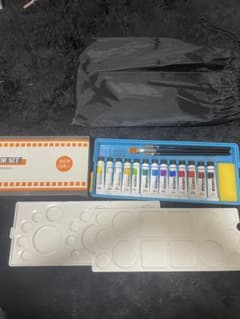 ぺんてる ポスターカラー 13本セット 絵の具 パレット付のサムネイル