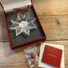 Baccarat 2014 雪の結晶型オーナメント