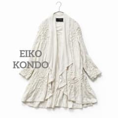 1935◆EIKO KONDO(エイココンドウ) 立体 リネン混合 羽織り 1935◇EIKO KONDO(エイココンドウ) 立体 リネン混合 羽織り - メルカリ