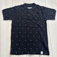 AZUL by moussy 星柄 ポロシャツ ブラックのサムネイル