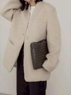 ジャケット・アウター digne shaggy jacket coat ivory digne シャギー ジャケット コート - メルカリ