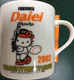 福岡ダイエーホークス 優勝記念 V3 2003年 OMCマグカップ ハローキティのサムネイル