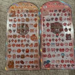 正規品　うるちゅるプチシール オレンジ　レッド　犬　くまのサムネイル