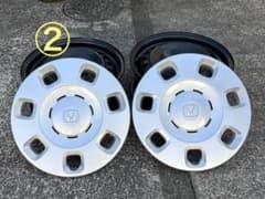 新車外し②ホンダGT1 新型 フリード 純正スチールホイール+キャップ 2本 新車外し②ホンダGT1 新型 フリード 純正スチールホイール+