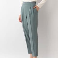 GLOBAL WORK ウツクシルエットテーパードパンツ ブルー