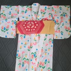 浴衣 女の子100cm 日本製 帯つきのサムネイル