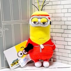 [비매품]미니언즈피버 봉제인형 키홀더 태그 첨부