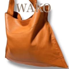 銀座和光 WAKO ワコー A4収納可 オールシボレザー ハンドバッグ