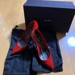 DOLCE&GABBANA 赤×レオパード パンプスのサムネイル