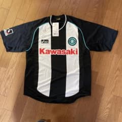 サッカーシャツ オゼアスサイン付ヴィッセル神戸2003年頃在籍 9番選手　激レア サッカーシャツ オゼアスサイン付ヴィッセル神戸2003年頃在籍 9番選手