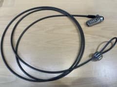 パソコン用盗難防止ワイヤー2m ダイヤル式ケンジントンロックのサムネイル