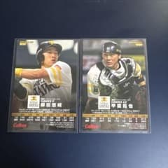 カルビー プロ野球チップス 柳田悠岐 甲斐拓也 2019 スターカードのサムネイル