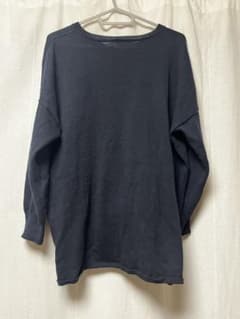 Mao made ダークネイビー Vネック長袖ニットのサムネイル