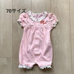 ロンパース 女の子 半袖 ピンク 70のサムネイル