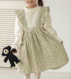 pairmanon 花柄ドッキングワンピース 長袖 130cmのサムネイル