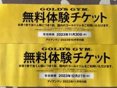 ゴールドジム　体験チケットのサムネイル