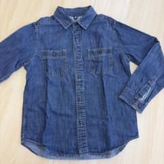UNIQLO デニムシャツ 130cm 長袖のサムネイル