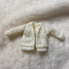 リカちゃん・アラン風カーディガン（オフホワイト）のサムネイル