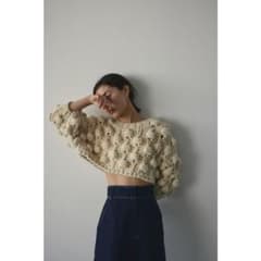 美品✨スタイルミキサー バブルボールハンドニット 手編み ローゲージfショート丈のサムネイル