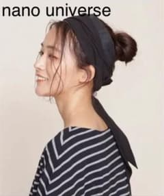ナノユニバース　異素材　ターバン　ヘアバンドのサムネイル