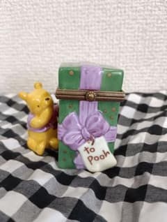 超貴重レアクラシックプー ヒンジボックス 陶器 置物 プレゼント美品 超貴重レアクラシックプー ヒンジボックス 陶器 置物 プレゼント美品