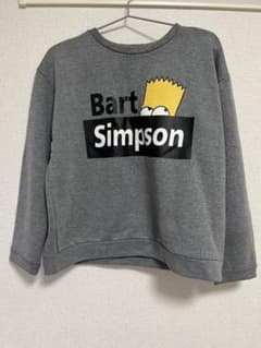 comme ca Bart Simpson スウェット グレーのサムネイル