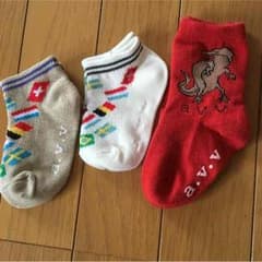 a.v.v新品靴下☆size11〜12㎝☆3足セットのサムネイル