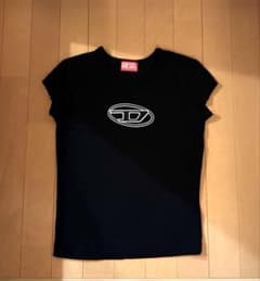 DIESEL T-ANGIE ブラックTシャツSのサムネイル