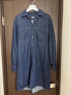 美品 DIESEL ディーゼル デニム シャツワンピース M - メルカリ