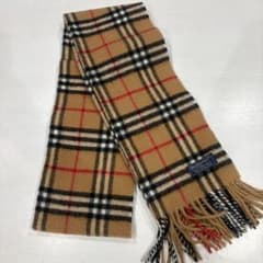 Burberrys バーバリーズ ノバチェック キャメル ウール マフラー