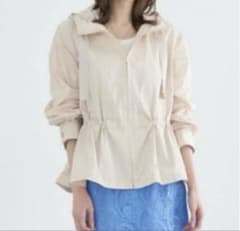 ANAYI 撥水タフタショートブルゾン 38 ベージュ メルカリ