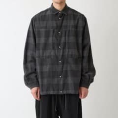 White mountaineering 25AW チェックシャツブルゾン - メルカリ