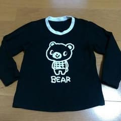 Momoko Ikeda様専用☆くまさん　ロンT、だまし絵ロンT　2枚セットのサムネイル