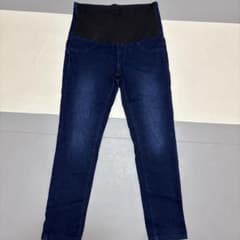 マタニティ デニムパンツ ネイビー Lのサムネイル