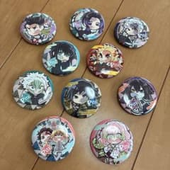 鬼滅の刃 ぴた！でふぉめ缶バッジvol.3 フルコンプセット おまけ付きのサムネイル