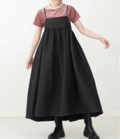 CAROLINA GLASER カロリナグレイサー ジャガード キャミワンピース