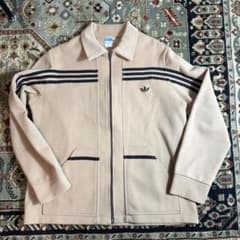 極上 70s アディダス 骸骨ジャージ OPTIジップ ベージュ 黒 54 XL 極上 70s アディダス 骸骨ジャージ OPTIジップ ベージュ 黒 56 XL