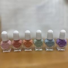 ハート型ボトル はがせるネイルカラー 5ml 6色セットのサムネイル