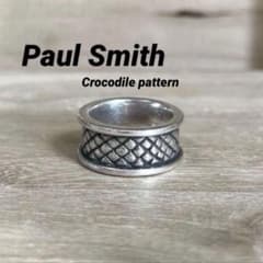 ポールスミスPaul Smith クロコ柄 SILVER リング 約17.5号位 - メルカリ