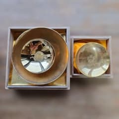 金属工芸 盃 3点セット 菊紋 桜紋 木箱入り - メルカリ