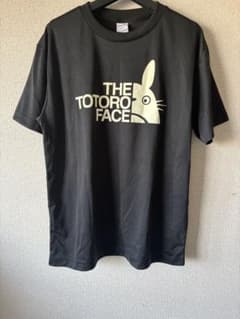となりのトトロ THE TOTORO FACE Tシャツ ブラックＭのサムネイル