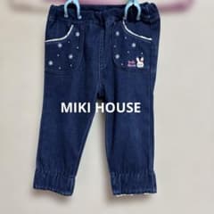 miki house デニムパンツ うさぎ 刺繍 - メルカリ