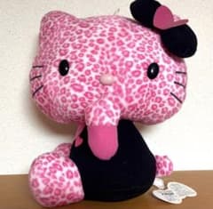 希少品♡ ハローキティ BIGぬいぐるみ ピンク ヒョウ柄 2010年製品