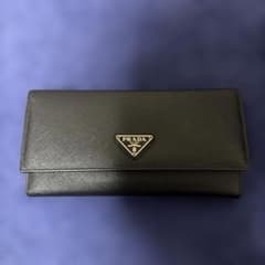 正規品　PRADA サフィアーノレザー 長財布 ブラックのサムネイル