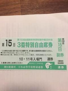 甲子園 高校野球 15日のサムネイル