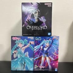 初音ミク・オーバーロード アルベド BPEVフィギュア3点まとめ売り
