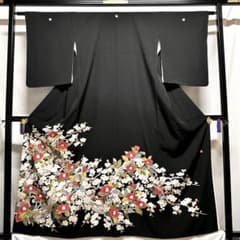 782】加賀友禅作家「矢田博」落款入り 黒留袖 - メルカリ