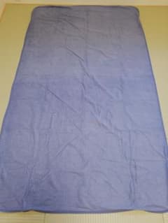 水ケア 防水シーツ シングル 100×205cm パイル 綿100% 青灰色のサムネイル