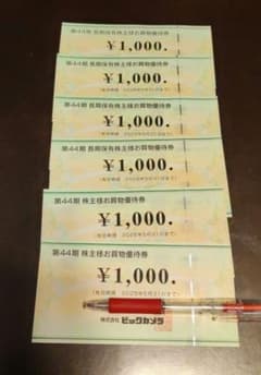 ビックカメラ株主優待券のサムネイル